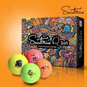 Saintnine高尔夫球三层球盒装 远距离球可印LOGO 球QSOFT彩球12颗装