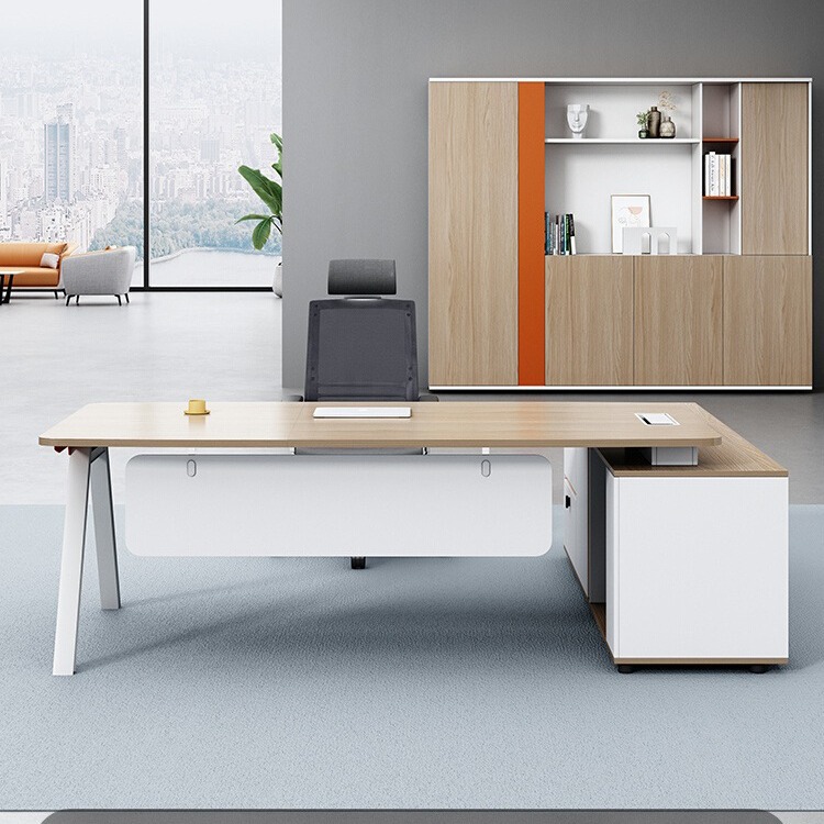 轻奢老板桌简约现代总裁桌经理桌主管桌大班台办公桌椅组合办公家