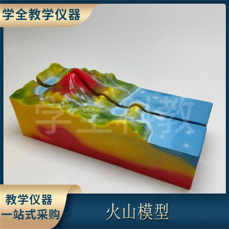 火山模型地球表面结构地质科普断层褶皱断裂结构演示器科学实验