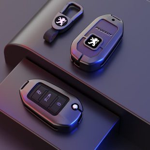 308s汽车3008壳2008标志508包扣男 408 东风标致钥匙套新308 301