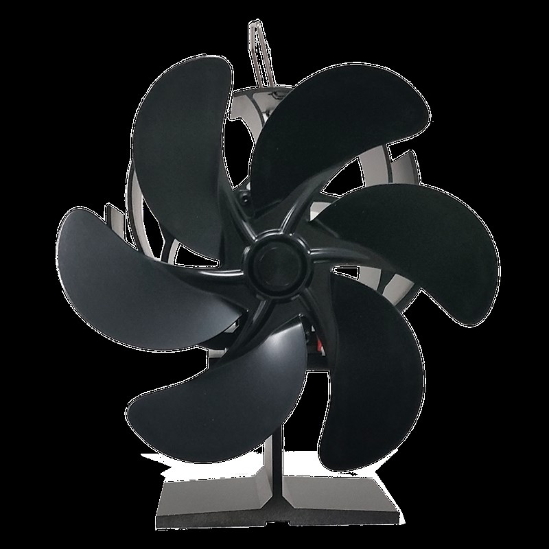 壁炉热能风扇火娃六叶家用真火柴火C炉热循环取暖器高温发电热力