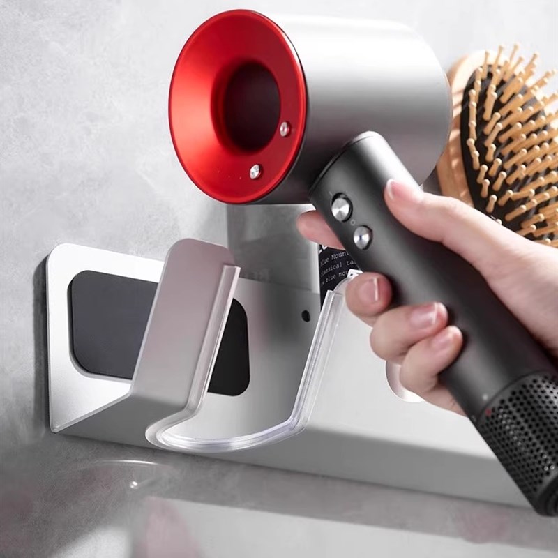 适用戴森追觅电吹风机支架免打孔挂架浴室家用R收纳壁挂置物架子