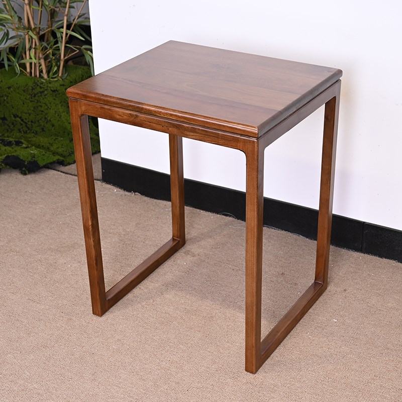 坚守全实木置物架扫地机器人收纳适用石H头云鲸科沃斯带轮边几移