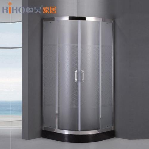 恒昊定制淋浴房整体弧扇形钢化玻璃门浴室不锈钢全屋定制家具郑州