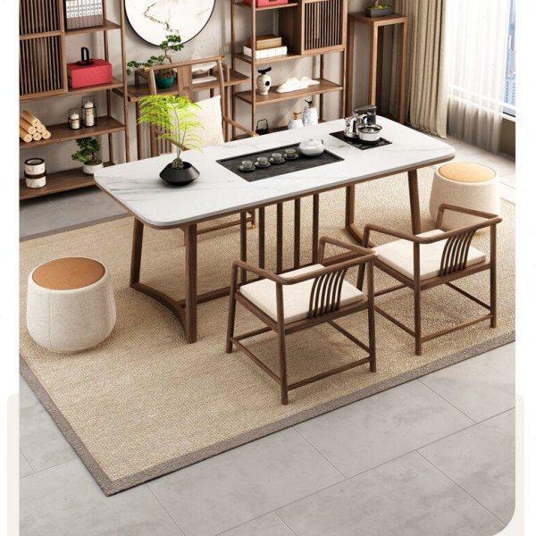 实木岩板茶台桌椅阳台办公茶台岩板茶台桌轻奢桌茶几现代简约茶桌,住宅家具,家用茶台/茶桌,淘宝优惠券,粉丝福利购,淘宝优惠卷