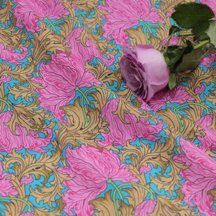 玫棱 80支平替LIBERTY长绒全棉高端数码印花布料面料女服装裙子