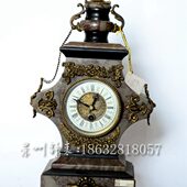 铸铜老式 古典钟表 做旧台钟 大理石钟 壁炉 钟 电影道具 机械座钟