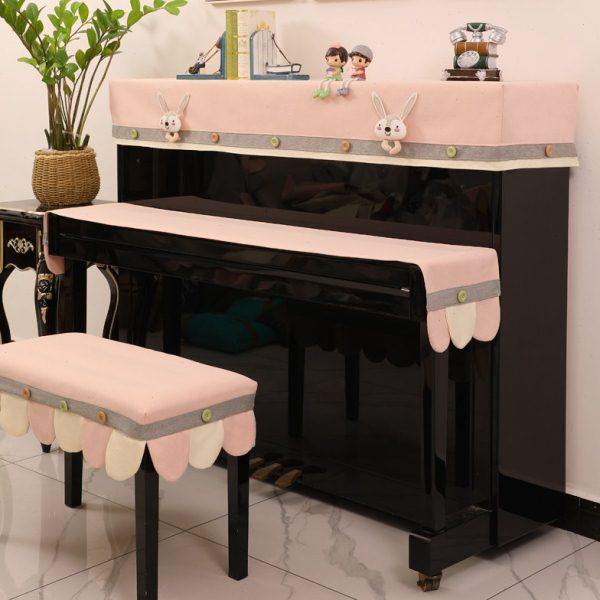 北欧简约钢琴罩防尘罩半罩现代简约钢琴套盖布公主风儿童卡通凳套,居家布艺,钢琴罩,淘宝优惠券,粉丝福利购,淘宝优惠卷