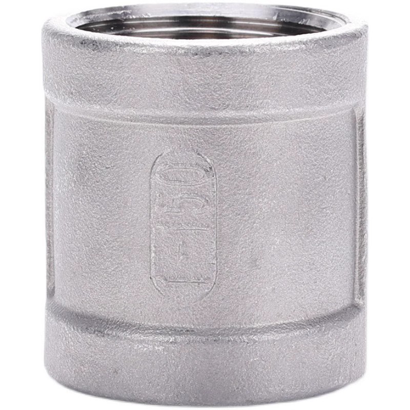 新款 /316L不锈钢内丝精铸内丝直通管箍铸造内螺纹直接头4分6分