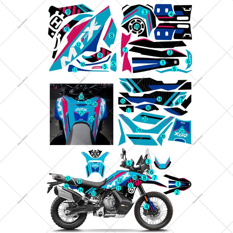 适用于春风800MT-X车身全车版画贴画贴纸个性创意保护贴改装配件