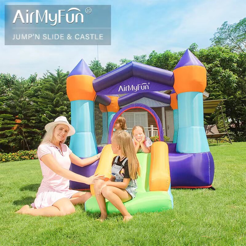 儿童充气城堡室内小型家用蹦蹦床室外大型滑梯家庭淘气堡送鼓风机