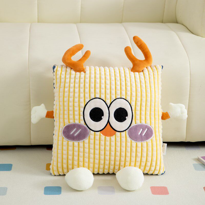抱枕被子两用加厚车载靠垫沙发盖毯可爱办公室宿舍午睡枕头