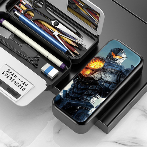 环太平洋Pacific Rim文具盒男生帅气双层简约铅笔盒铁笔盒幼儿园