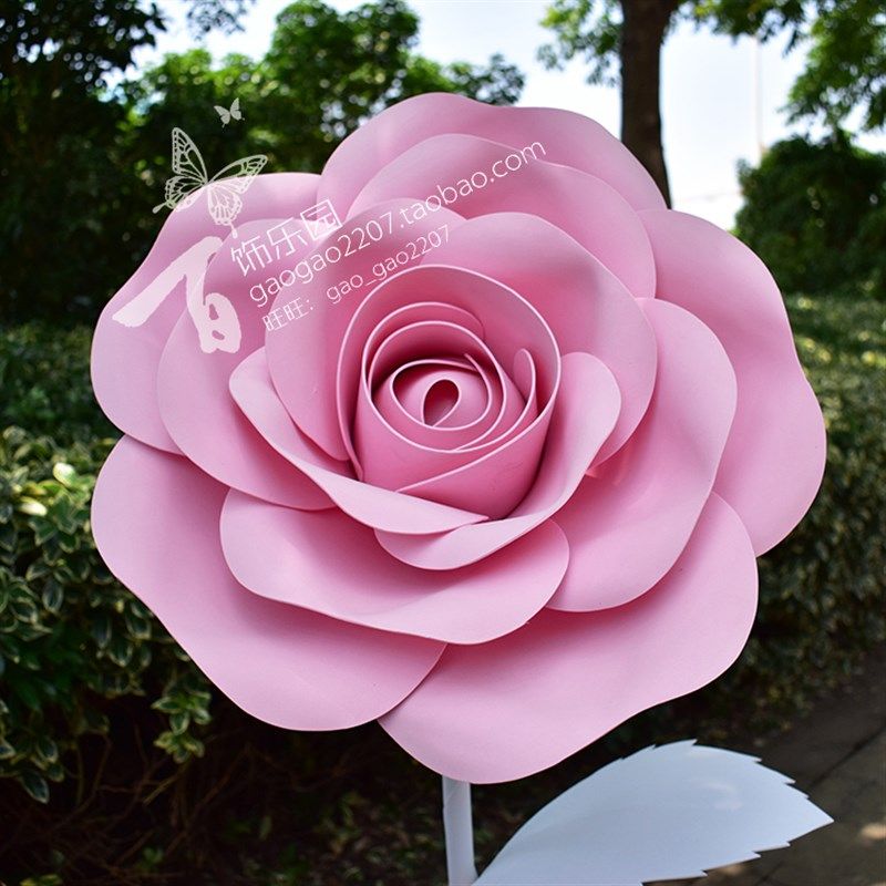 橱窗展示婚庆影楼背景活动装饰舞台道具K024大型成品仿真立杆纸花