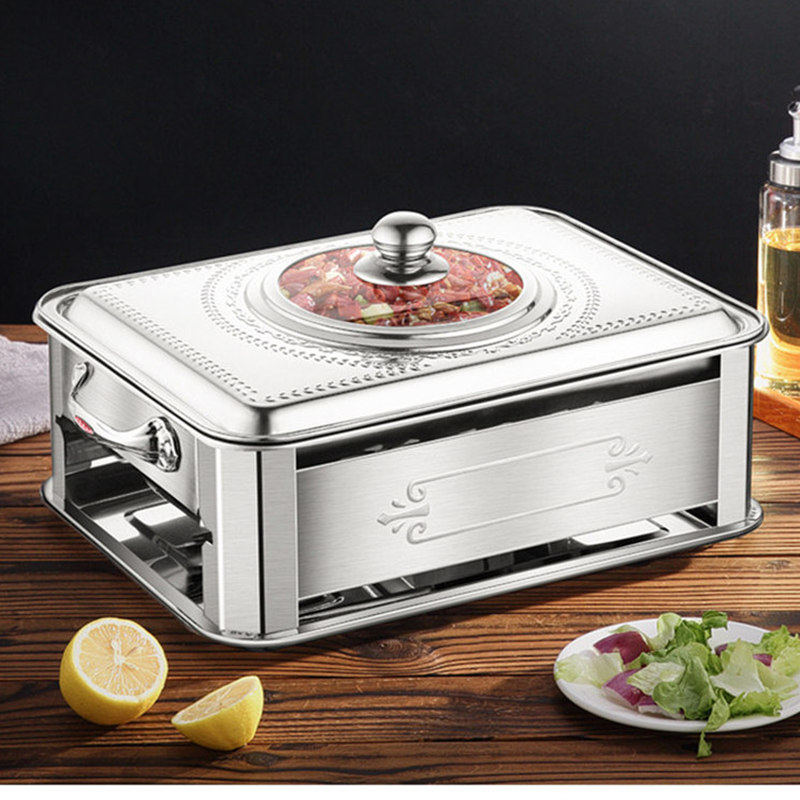 万州烤鱼炉商用长方形碳烤炉饭店用酒精餐厅木炭烤鱼盘专用炉家用