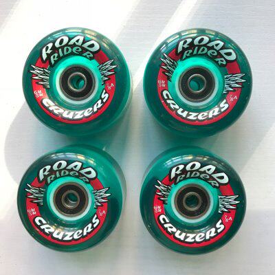 美国进口 Road Rider 滑板轮子公路轮软轮全能刷街轮蓝色65mm 78a