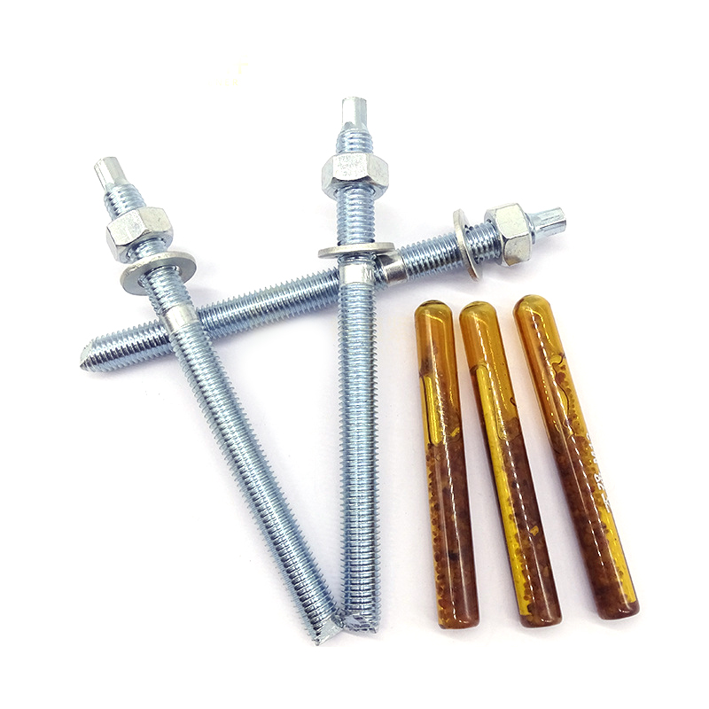 化学螺栓高强度国标镀锌加长M12M16M18M20M22M24膨胀锚固化学锚栓