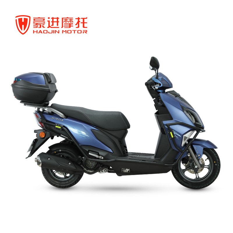 豪进SR03豪华版摩托车125cc两气门踏板车R前碟后碟 定  金