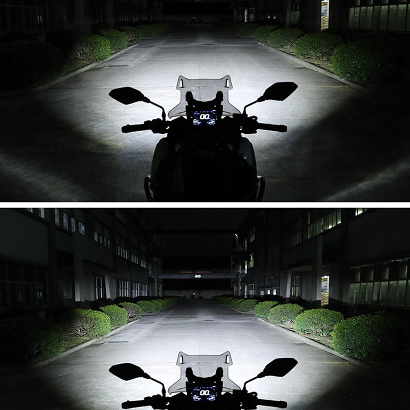 萝卜摩托车辅助射灯适用无极ds525x改装爆闪雾灯超亮铺路灯强光灯