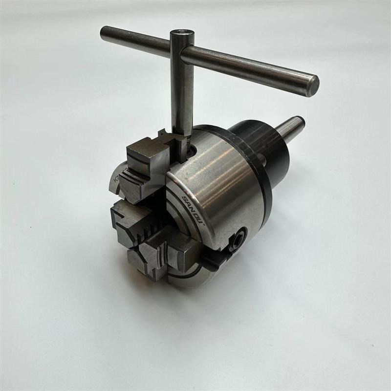 台球杆修杆机210尾座莫氏2号锥柄单爪单动调节同心度晃动调节卡盘