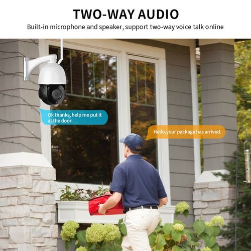 icsee5MP球机36X倍光学变焦放大5寸金属警戒灯跟踪球形摄像头