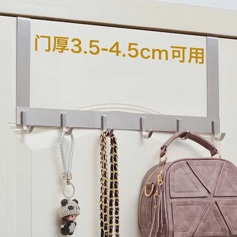 H^304不锈钢免打孔门后挂钩门上挂衣架门背式挂衣钩进门置物