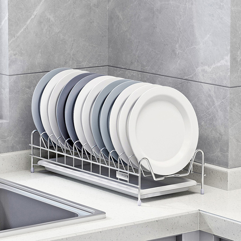 碗架单层厨房置物架沥水架沥水篮碟架3H04不锈钢置晾放漏水篮1