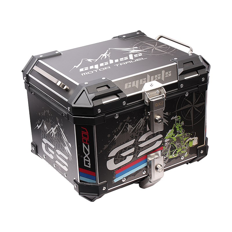 摩托车铝合金尾箱后备箱铝箱踏板车大号适用于小牛九号电动车尾箱