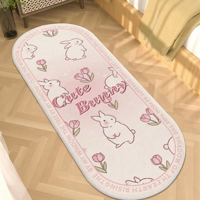 仿羊绒地毯卧室女孩儿童s房可爱卡通满铺床边茶几客厅地垫飘窗垫