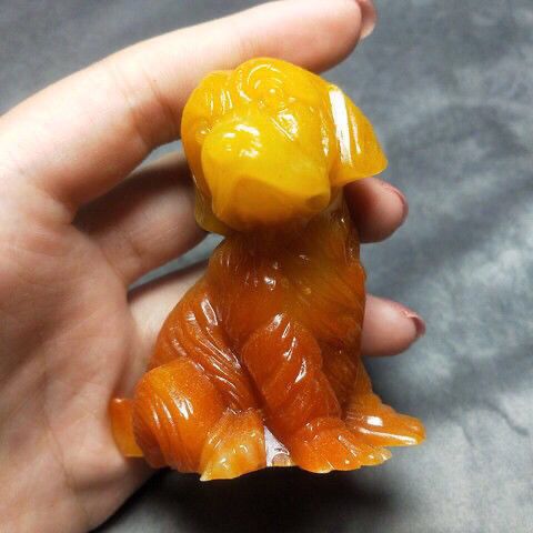 黄龙玉手工雕刻手把小摆件精品车载X家居小摆件