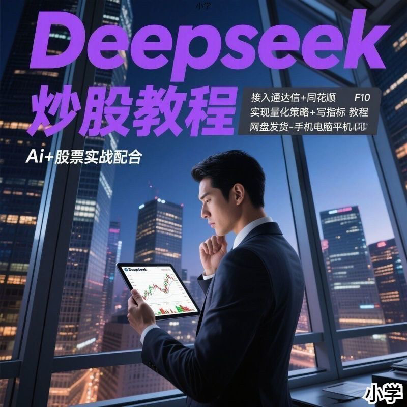 2025年deespeek炒股票AI模型从入门到精通量化交易教程日内战小学