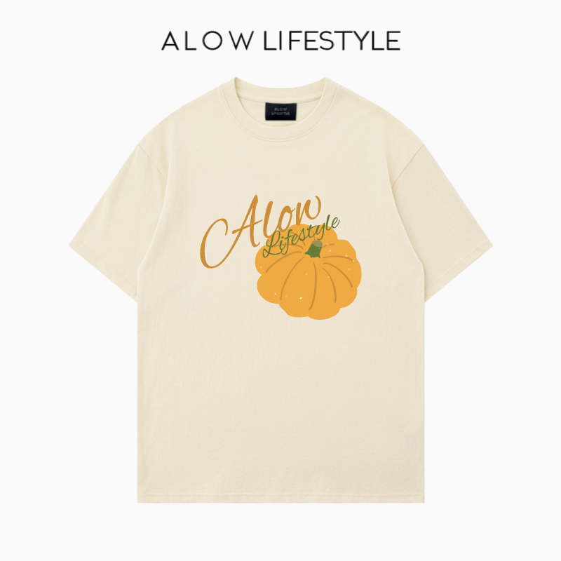 【正品】ALOW LIFESTYLE生活系列 女装手绘卡通 宽松纯棉短袖t恤