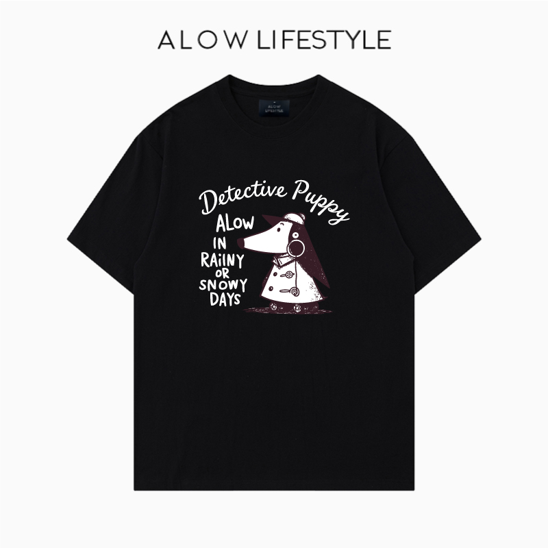 【正品】ALOW LIFESTYLE生活系列 女装手绘蓝莓 宽松纯棉短袖t恤