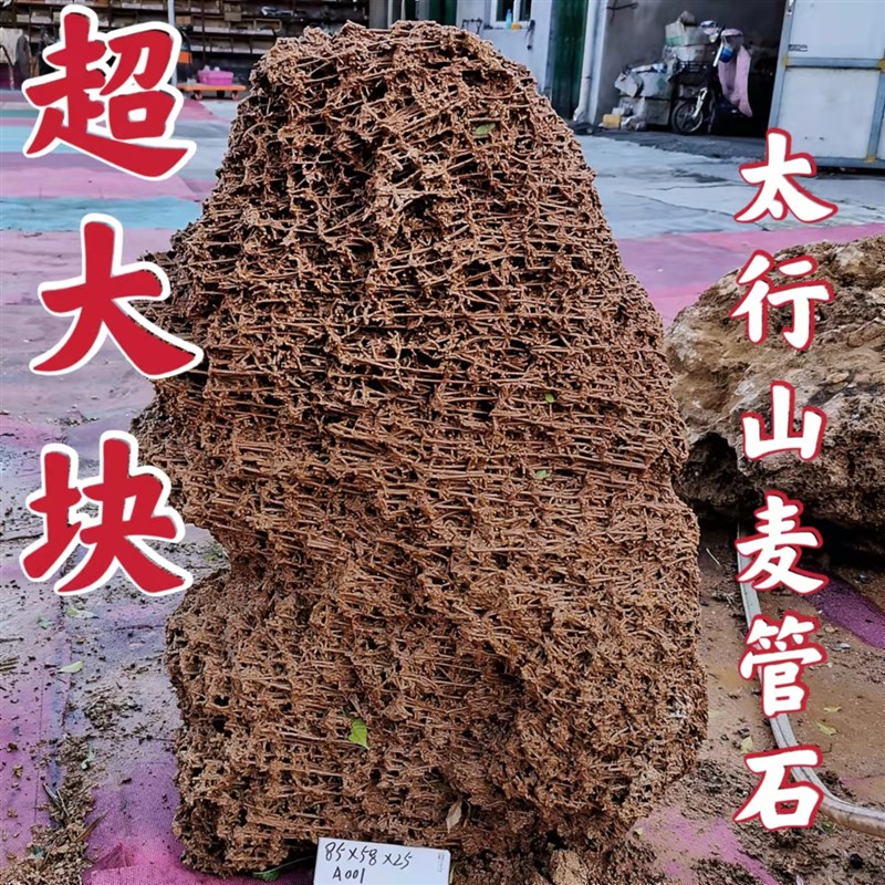 脉管石麦管石吸水石上水石天然原石水秀石水锈奇石假山芦管石头景