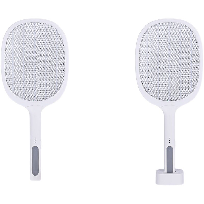 新款Y50二合一电蚊拍 USB家用充电式LED紫光诱蚊灯拍灭蚊拍