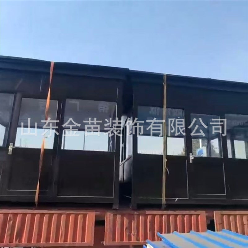 临沂岗亭钢结构长方形岗亭保安亭小区门卫室收费亭临沂岗亭厂家