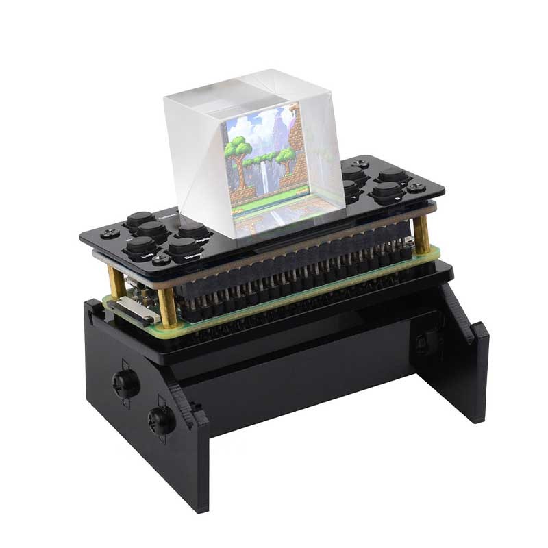 树莓派Zaero 1.3寸LCD棱镜显示屏 透明折射屏幕 游戏 3D迷你电视