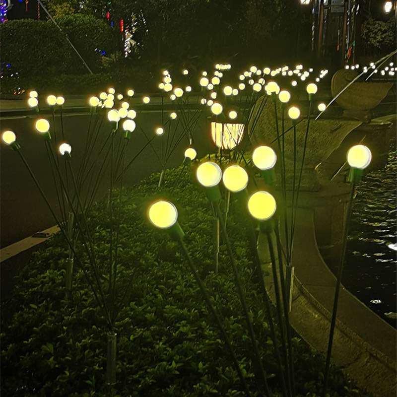 LED动态摇摆萤火虫灯户外防水文旅景观灯公园草坪仿萤火虫造型灯