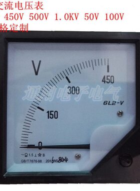 6L2型指针式交流电压表 6L2-V 250V 450V 500V 1.0KV 50V 100V
