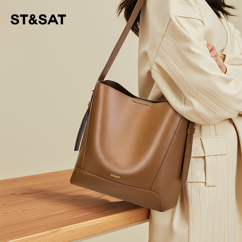 星期六水桶包女大容量单肩斜挎包