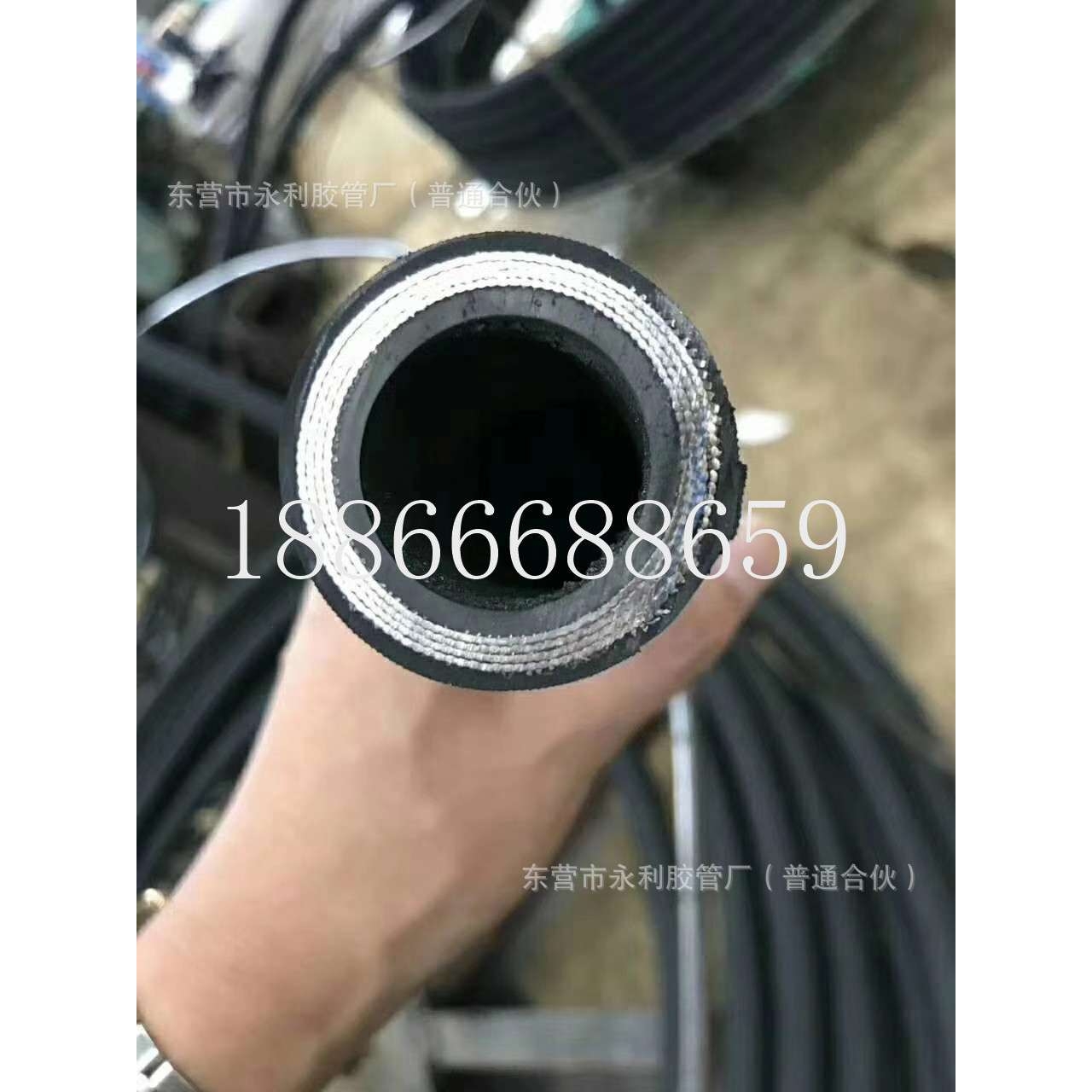 钢丝编织耐压橡胶管耐高温高压钢丝编织蒸汽橡胶软管