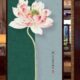 无缝新中式 客厅玄关背景墙纸壁画过道荷花意境古典墙布壁纸壁画布