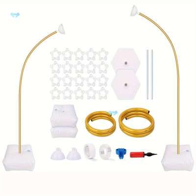 Gold Balloon Stand Kit 8ft 5ft Free Bending Balloon Arch跨境