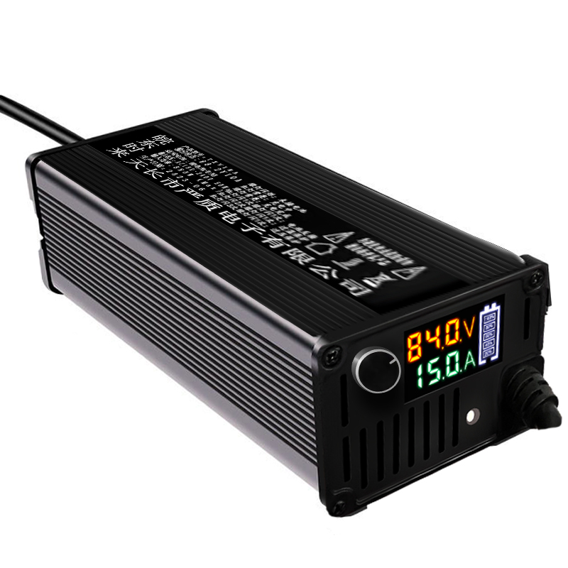 锂电池充a电器60V48V72V可调电流铝壳8A10A12A15A快充三元铁锂