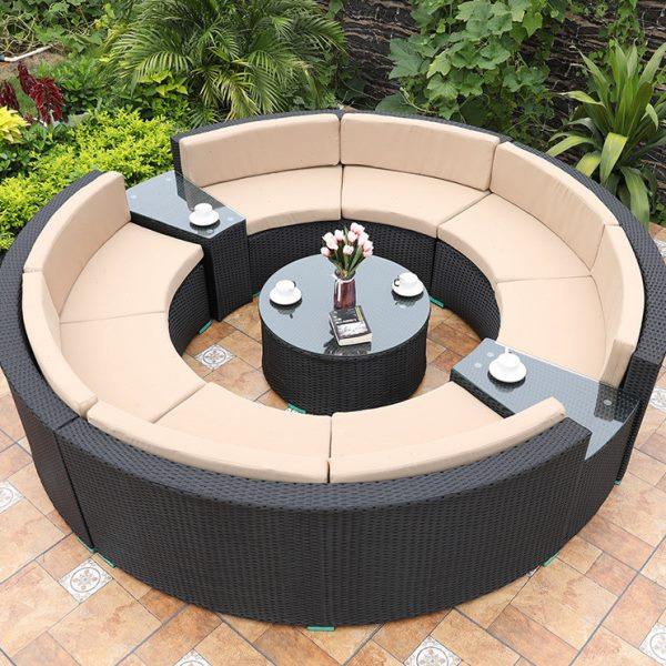 莫家户外沙发室内外别墅庭院露台休闲欧式圆形藤编沙发,住宅家具,户外沙发,淘宝优惠券,粉丝福利购,淘宝优惠卷