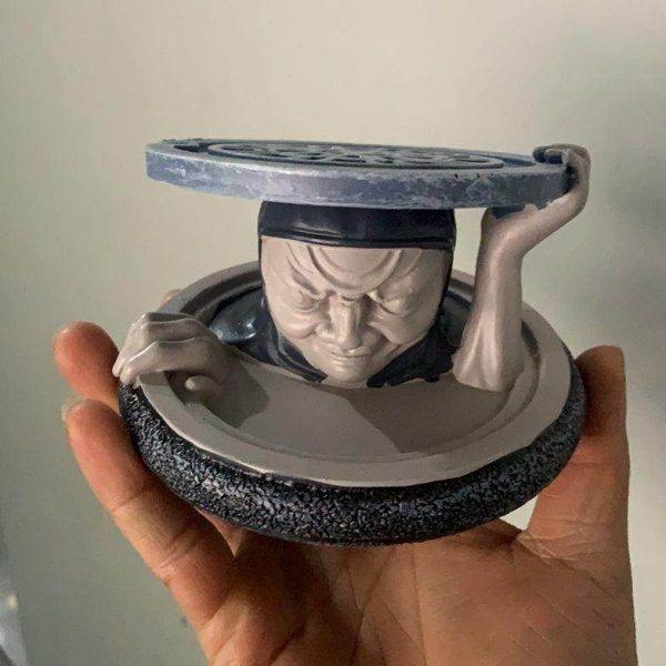 装饰摆件户外庭院树脂品花园欧式复古罗马柱花盆别墅门口大阴井盖