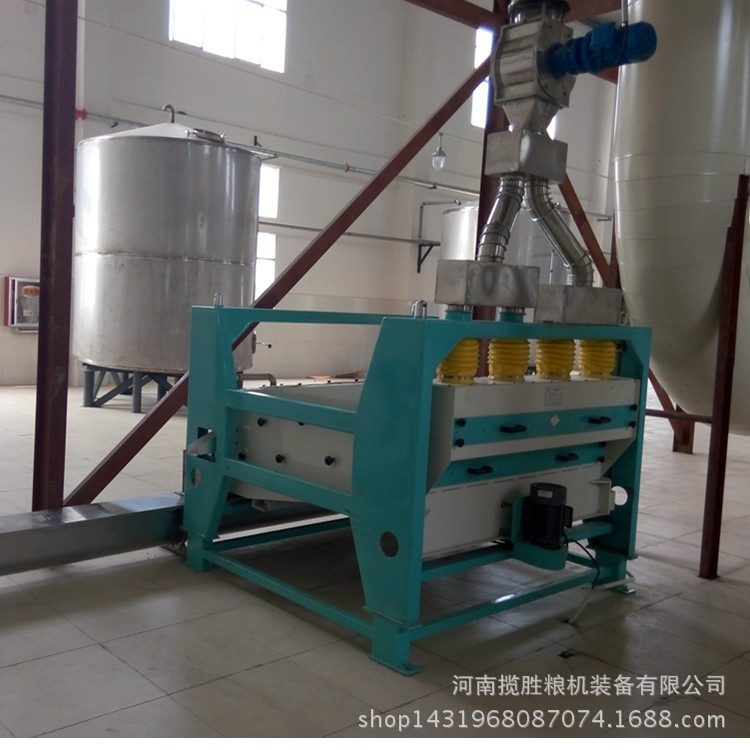 青稞玉米芝麻杂粮成套清理设备去杂去石除尘设备图片