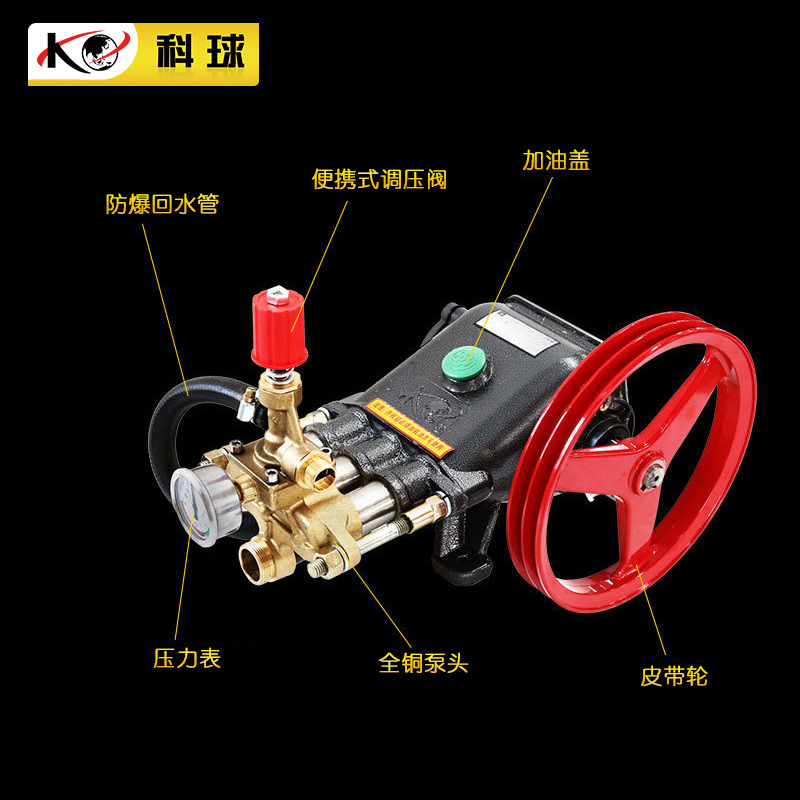 厂家直销55铜泵头、清洗机泵头 58洗车机三缸活塞泵铜泵头