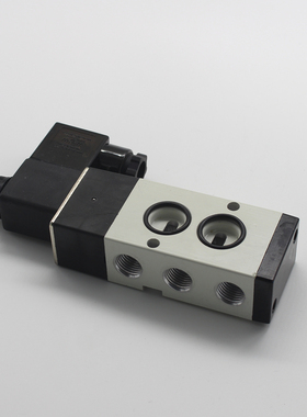 气动电磁阀贴面板式二位五通4M210-08/310-10B DC24V AC220V换向