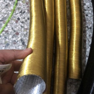 驻车燃油加热器配件柴暖出风管加长三通暖风机采暖出风头铝箔管